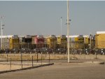 Autoracks in the yard at Ford Hermosillo Assembly plant